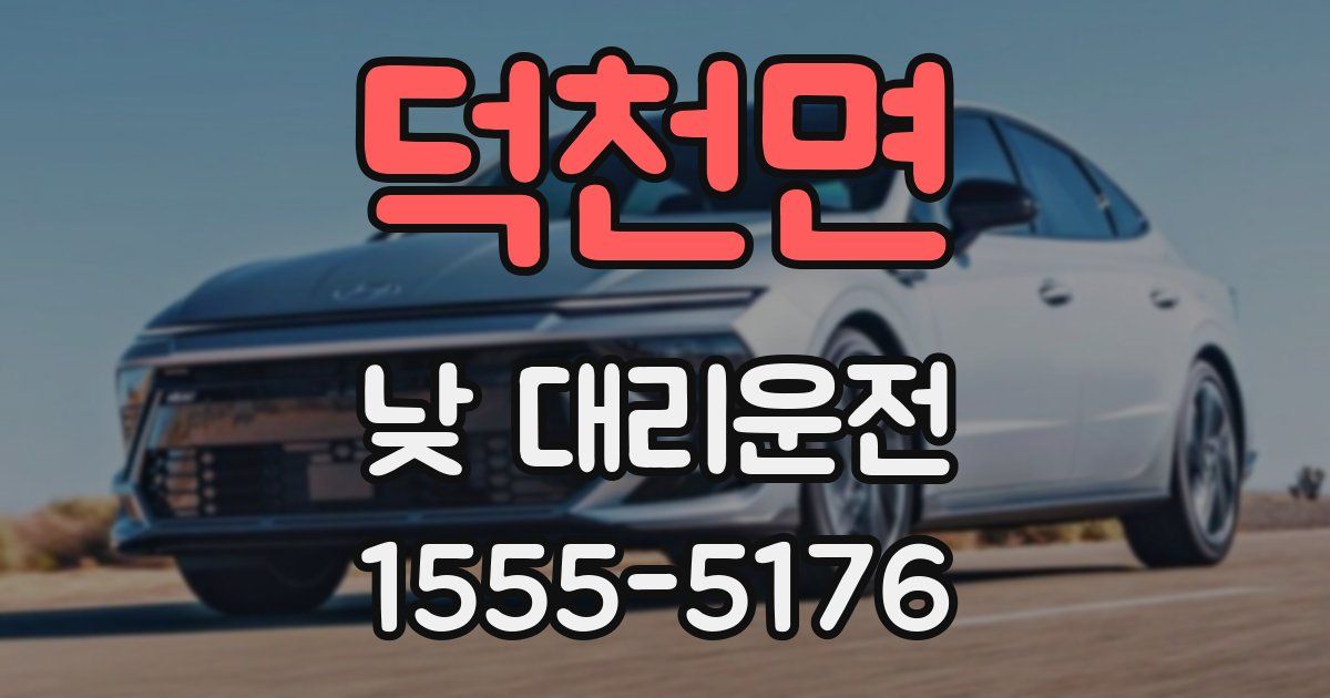 덕천면 낮 대리운전