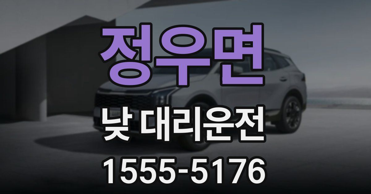정우면 낮 대리운전