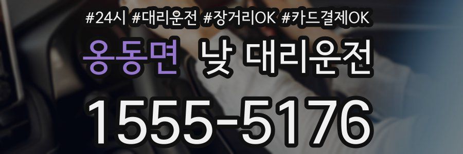 옹동면 낮 대리운전