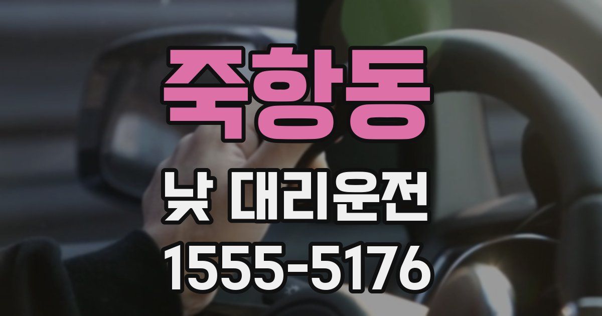 죽항동 낮 대리운전