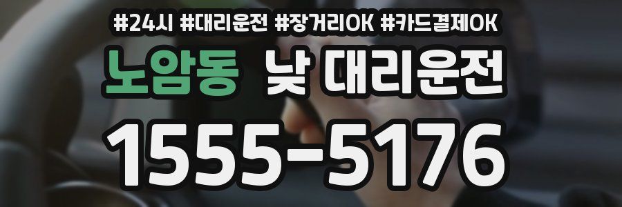 노암동 낮 대리운전