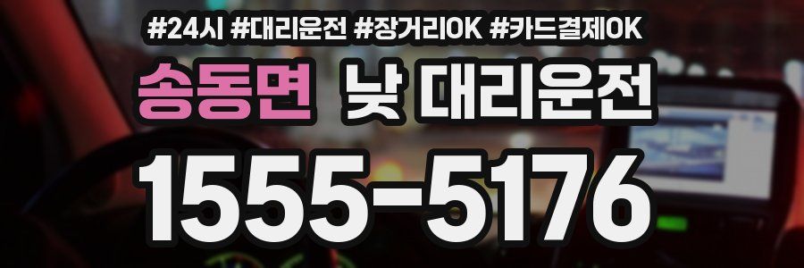 송동면 낮 대리운전