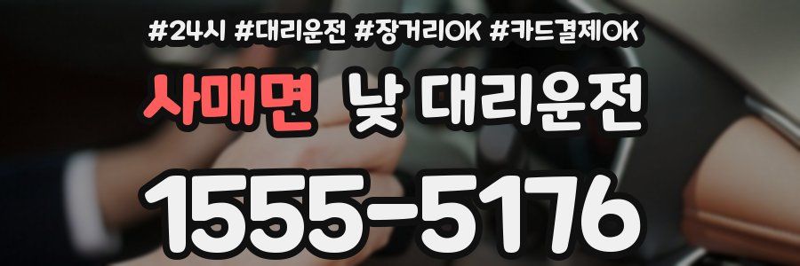 사매면 낮 대리운전