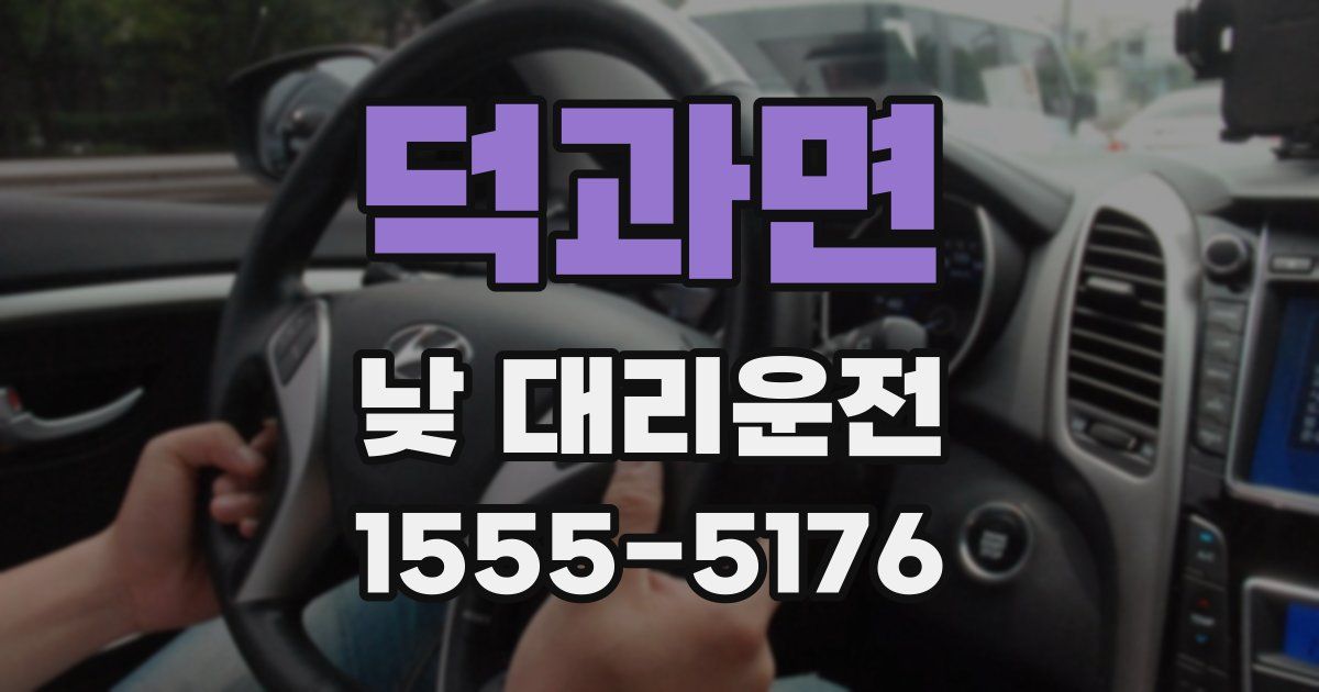 덕과면 낮 대리운전