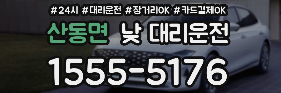 산동면 낮 대리운전