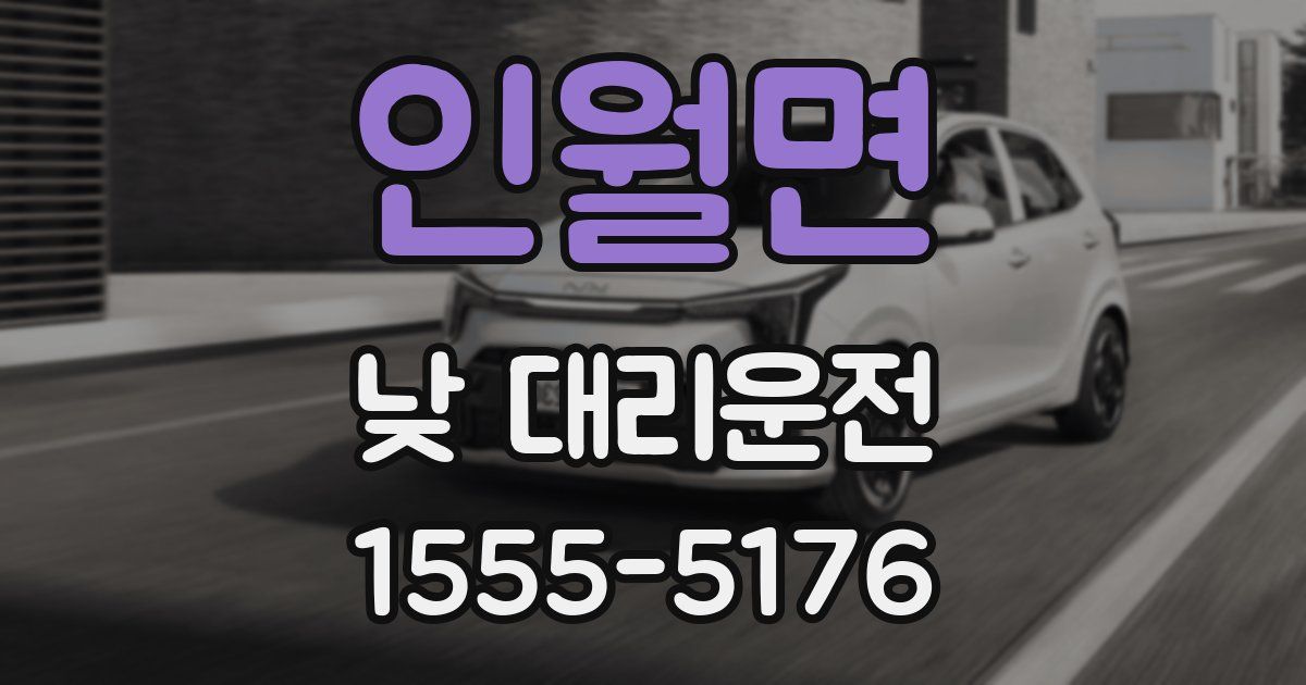 인월면 낮 대리운전