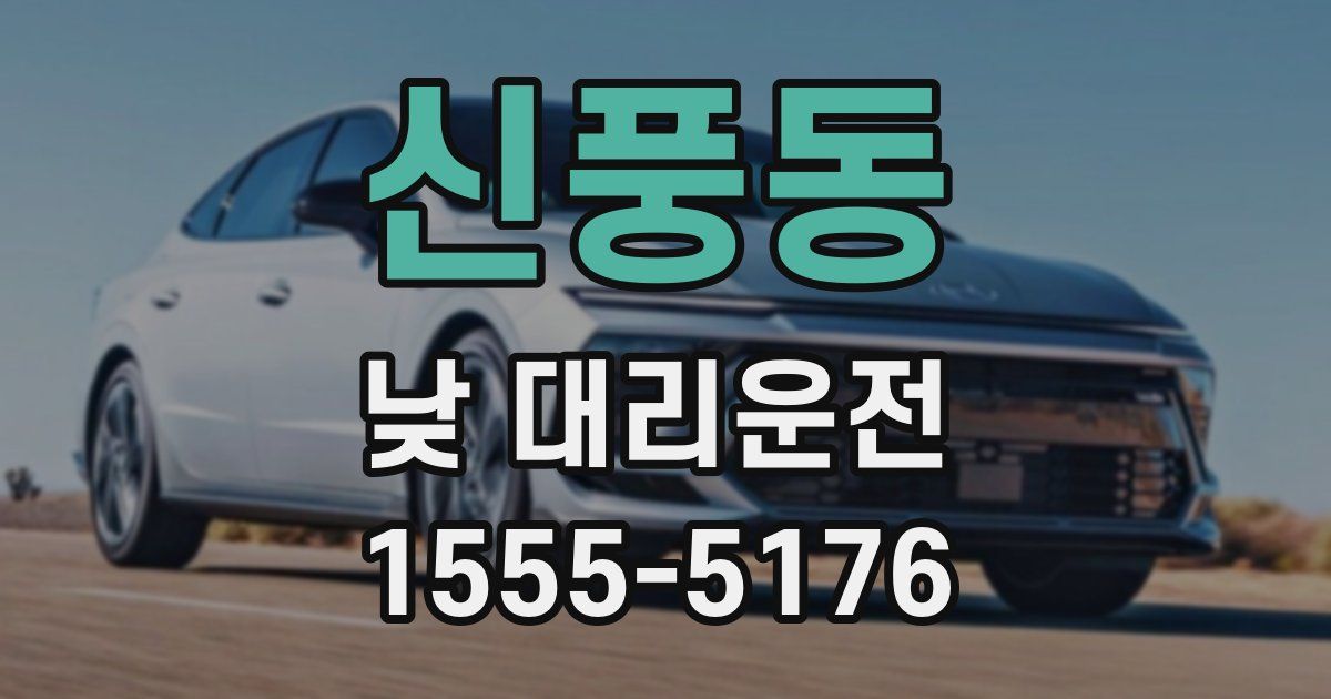 신풍동 낮 대리운전