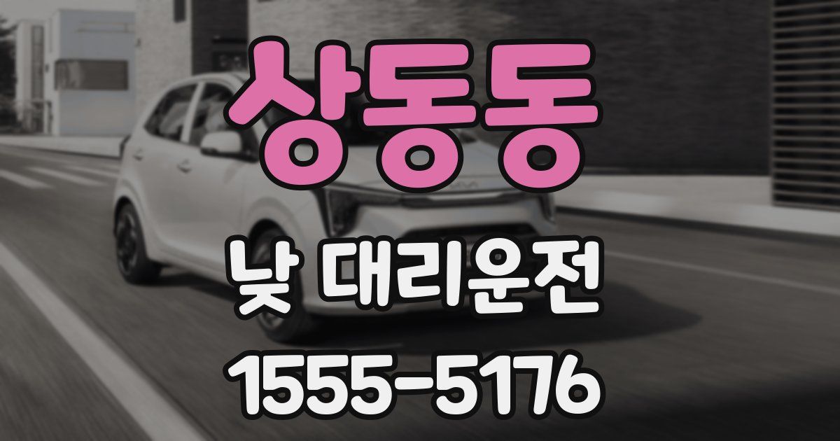 상동동 낮 대리운전