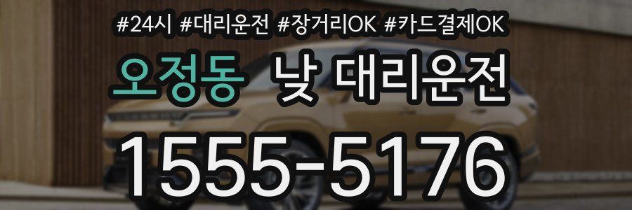 오정동 낮 대리운전
