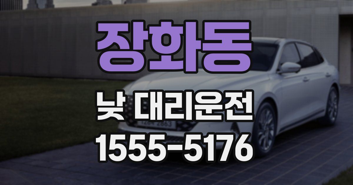 장화동 낮 대리운전