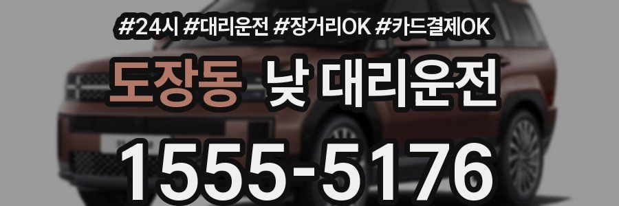 도장동 낮 대리운전