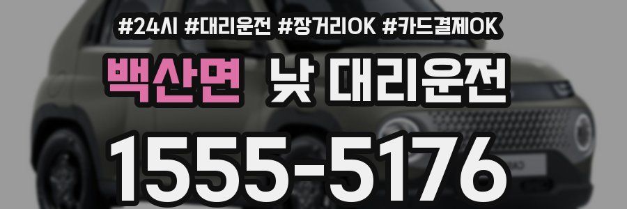백산면 낮 대리운전