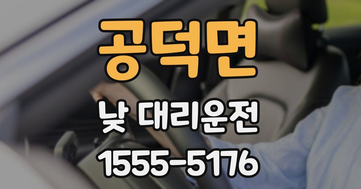 공덕면 낮 대리운전