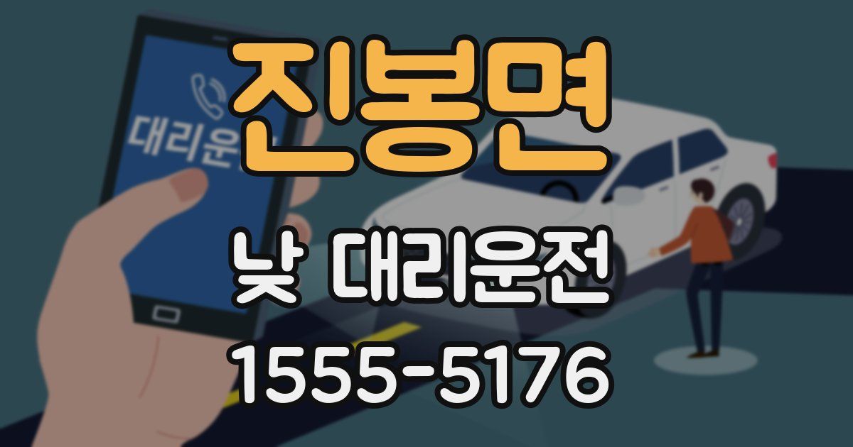진봉면 낮 대리운전
