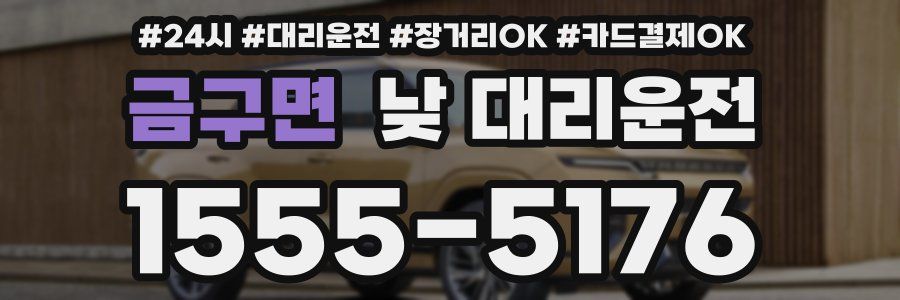 금구면 낮 대리운전