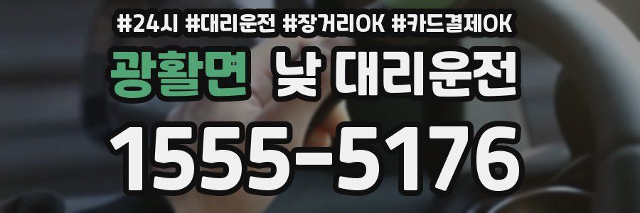 광활면 낮 대리운전