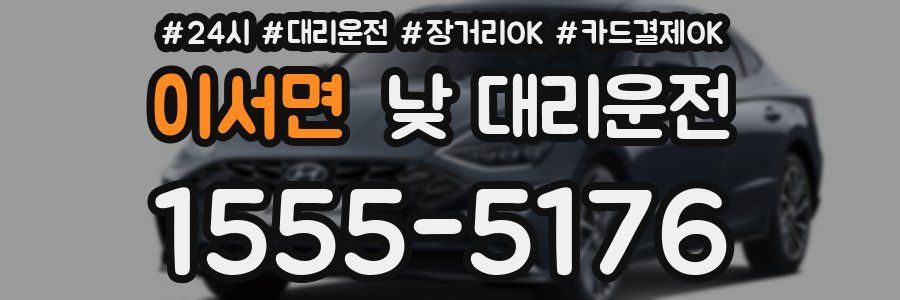 이서면 낮 대리운전