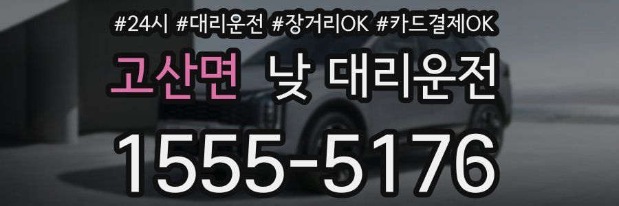 고산면 낮 대리운전