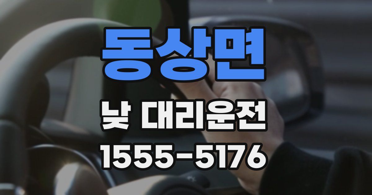 동상면 낮 대리운전
