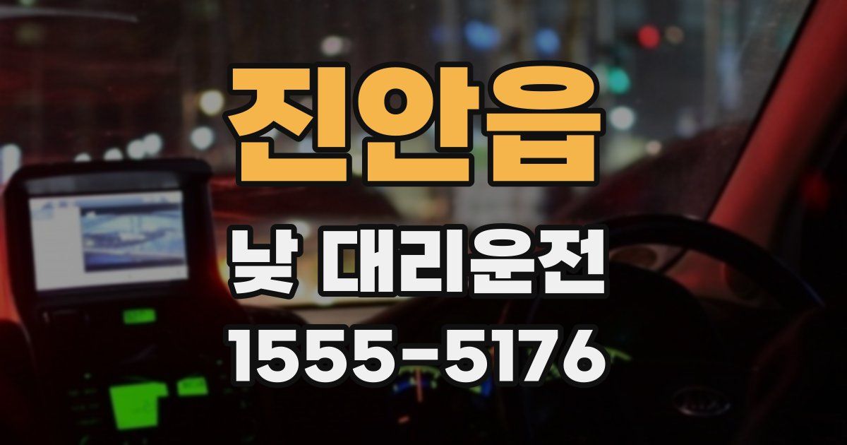 진안읍 낮 대리운전