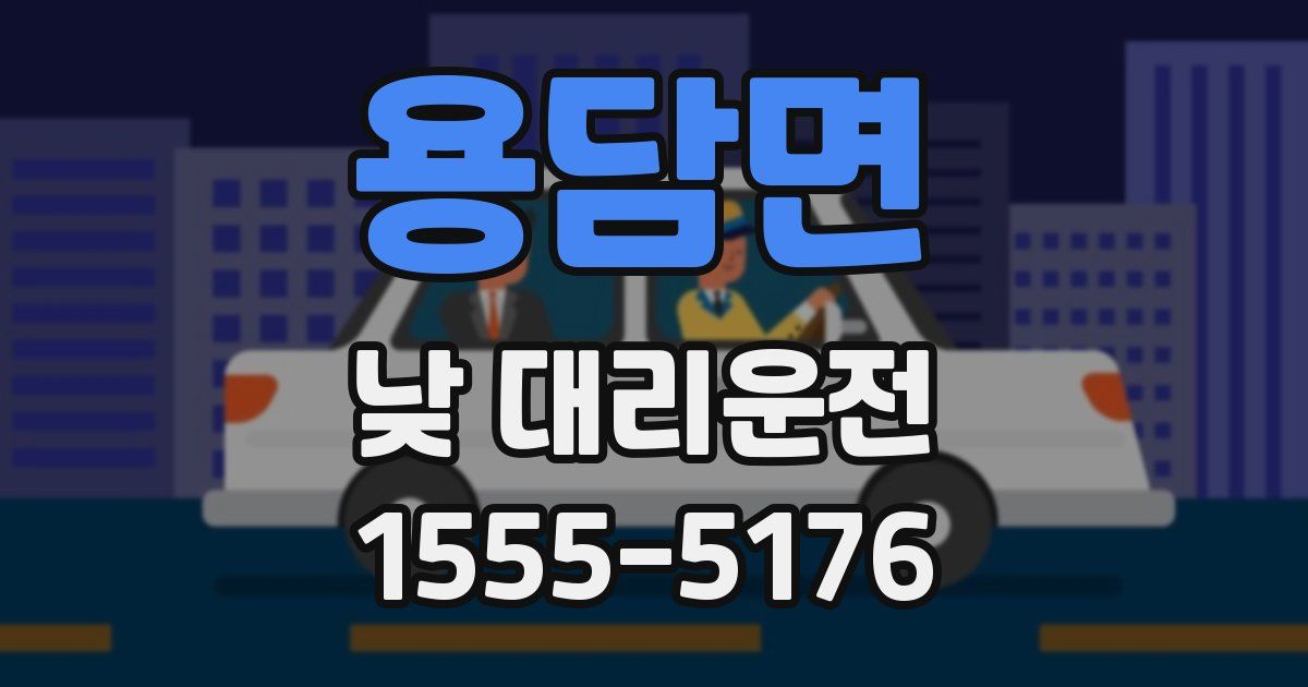 용담면 낮 대리운전