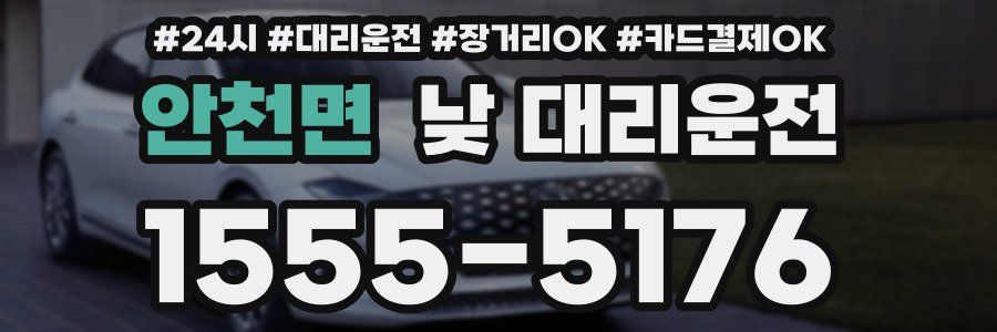 안천면 낮 대리운전