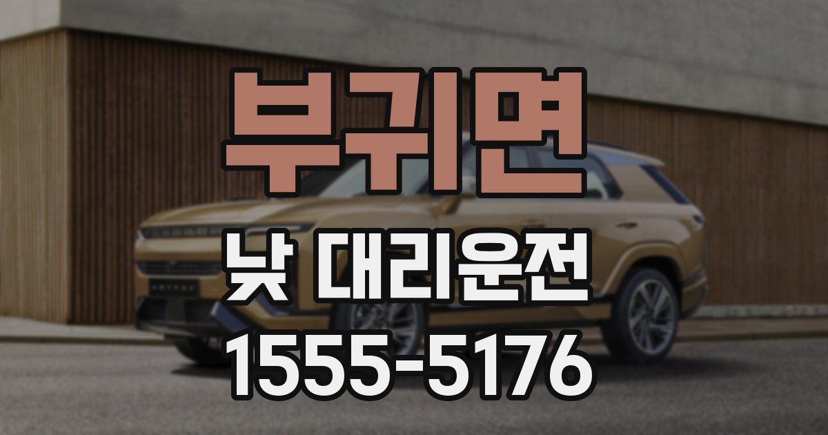 부귀면 낮 대리운전