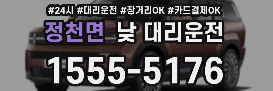 정천면 낮 대리운전