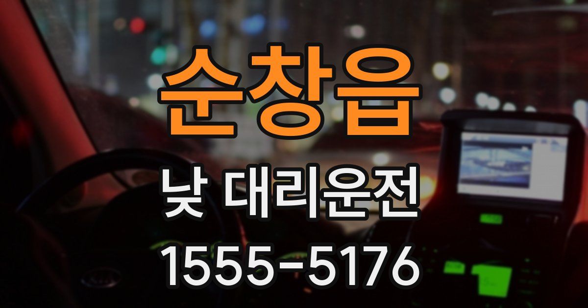 순창읍 낮 대리운전