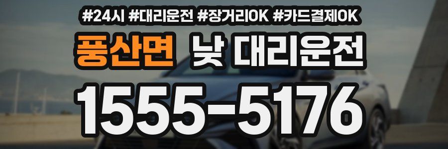 풍산면 낮 대리운전