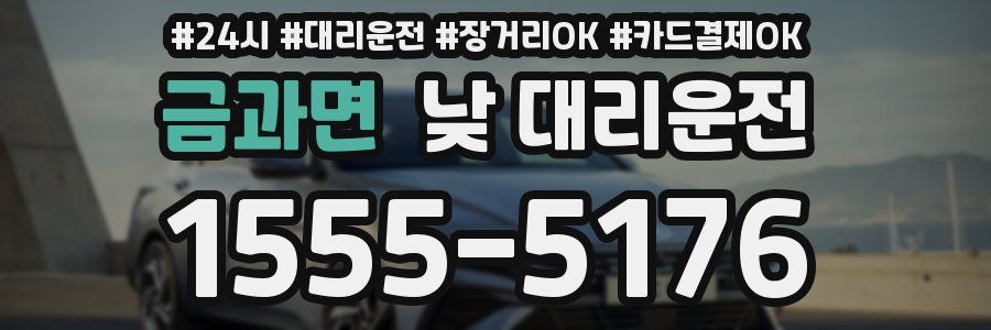 금과면 낮 대리운전