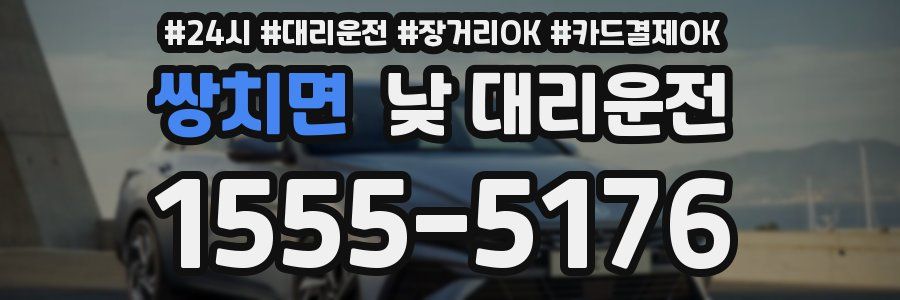 쌍치면 낮 대리운전