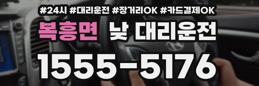 복흥면 낮 대리운전