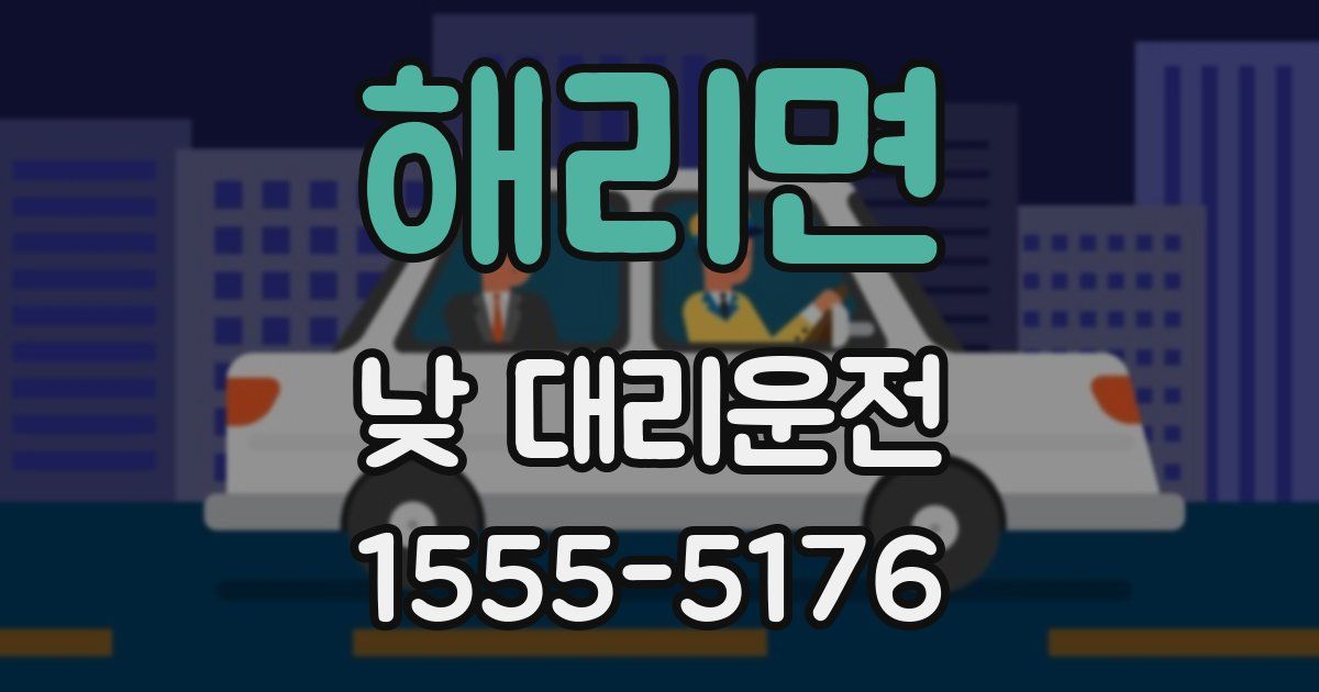 해리면 낮 대리운전