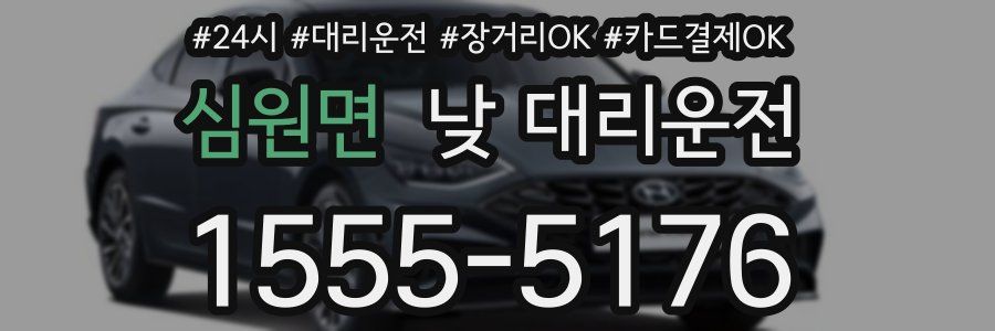 심원면 낮 대리운전