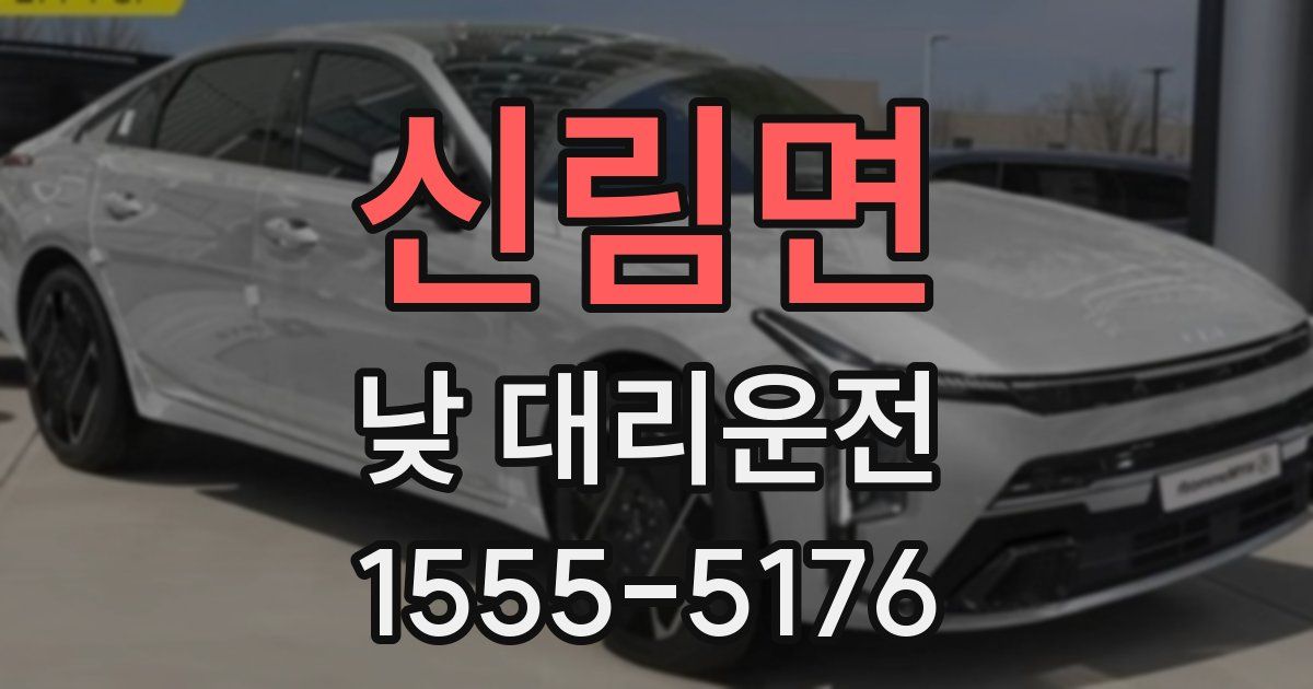 신림면 낮 대리운전
