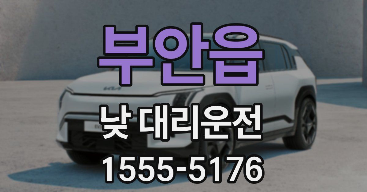 부안읍 낮 대리운전