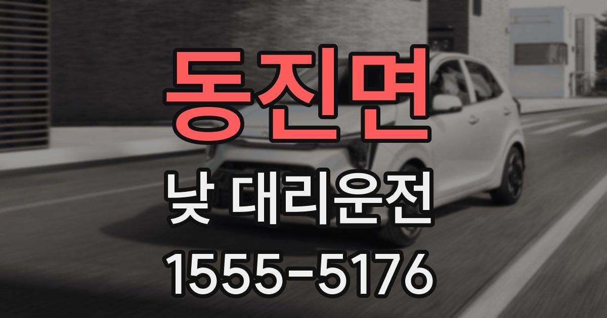 동진면 낮 대리운전