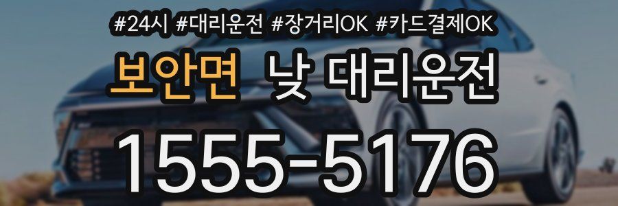 보안면 낮 대리운전