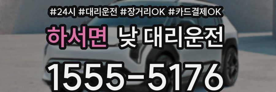 하서면 낮 대리운전