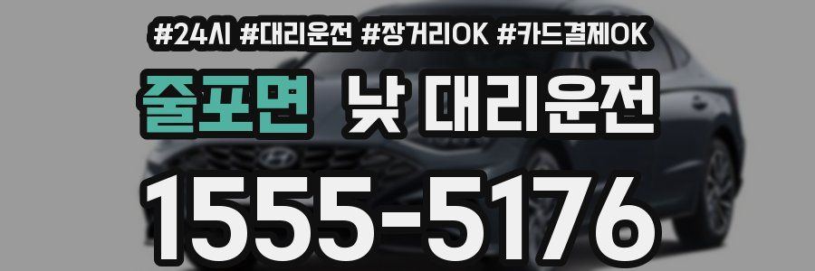 줄포면 낮 대리운전