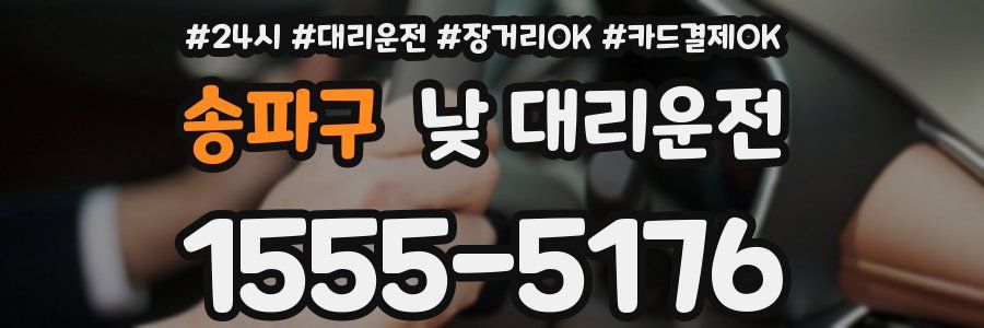 송파구 낮 대리운전