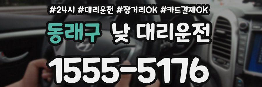 동래구 낮 대리운전