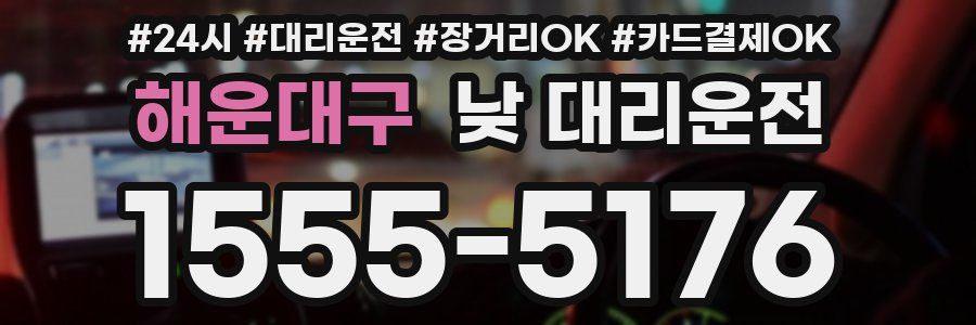 해운대구 낮 대리운전