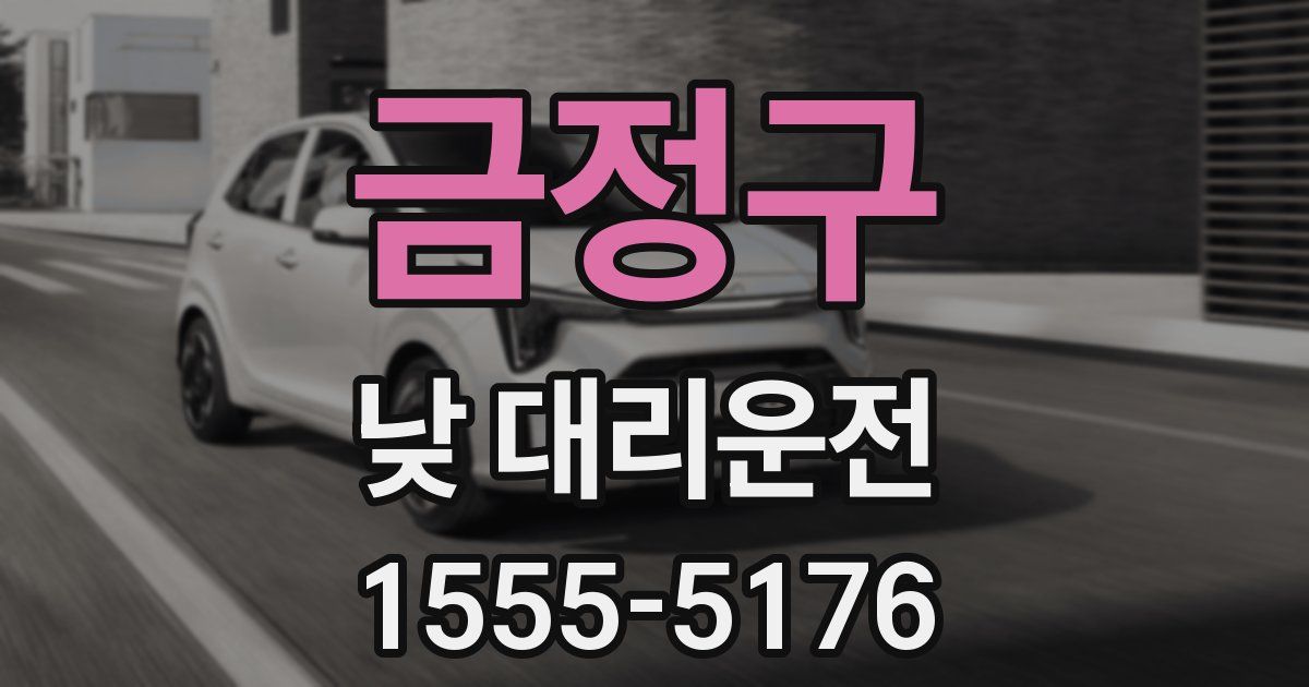 금정구 낮 대리운전