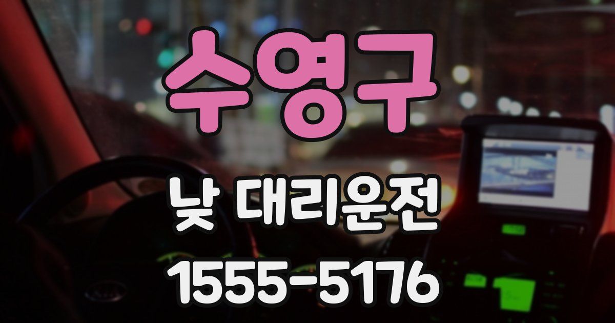 수영구 낮 대리운전