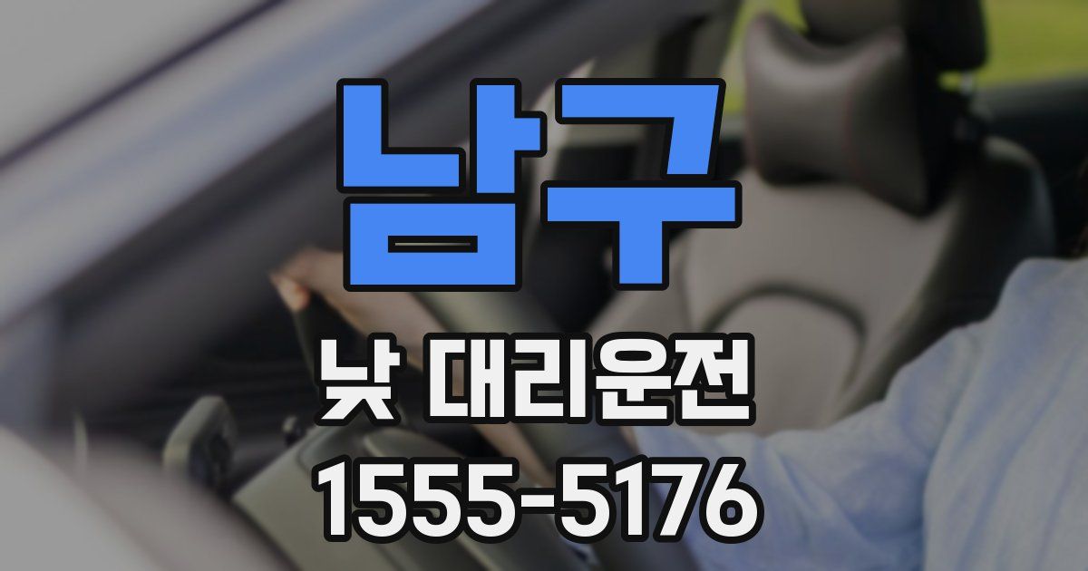 남구 낮 대리운전