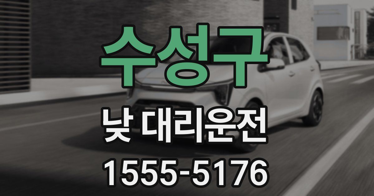 수성구 낮 대리운전