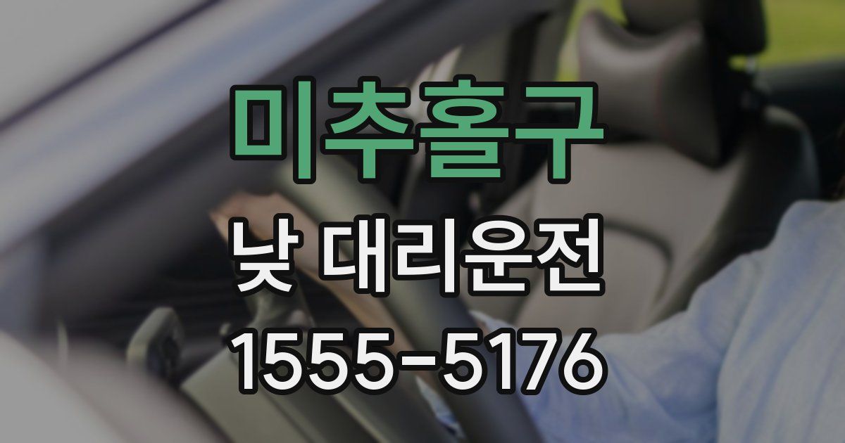 미추홀구 낮 대리운전