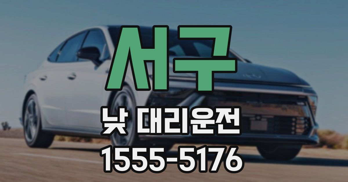 서구 낮 대리운전